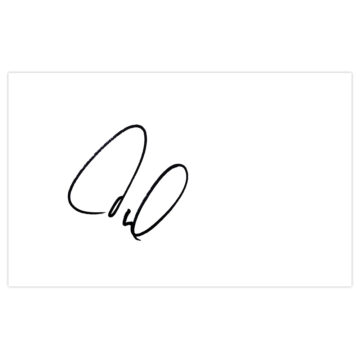 Signed Daniel Van Buyten White Card - Bayern Munich Autograph