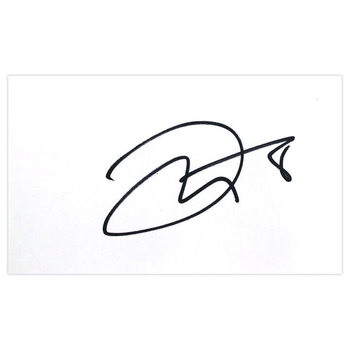 Signed Danny Guthrie White Card - Newcastle United Autograph