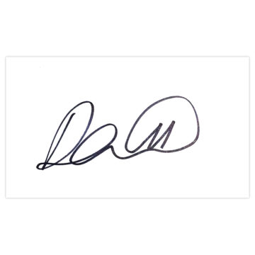 Signed Danny Ward White Card - Leicester City Autograph