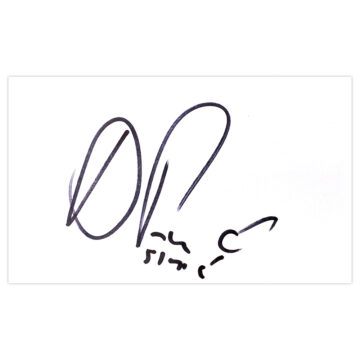 Signed Dario Simic White Card - Croatia Autograph