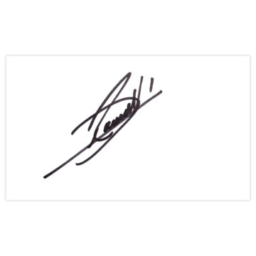 Signed Darren Randolph White Card - West Ham United Autograph