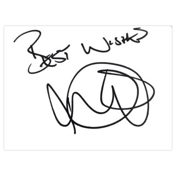 Signed David Dunn White Card - Blackburn Rovers Autograph