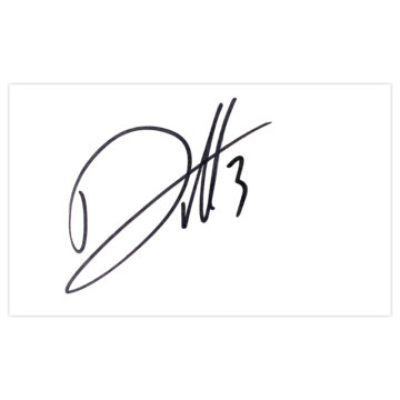 Signed Derrick Williams White Card - Republic of Irealand Autograph