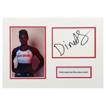 Signed Dina Asher Smith Photo Display - 12x8 Olympic Icon