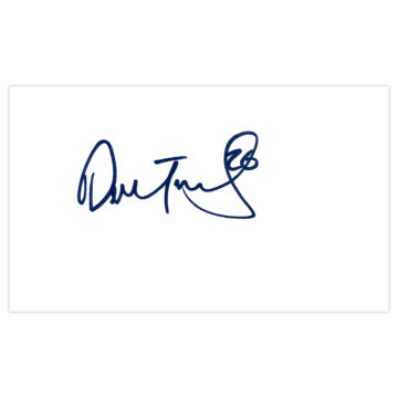 Signed Dom Thomas White Card - Motherwell Autograph