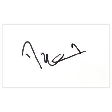 Signed Dominic Samuel White Card - Reading Icon Autograph