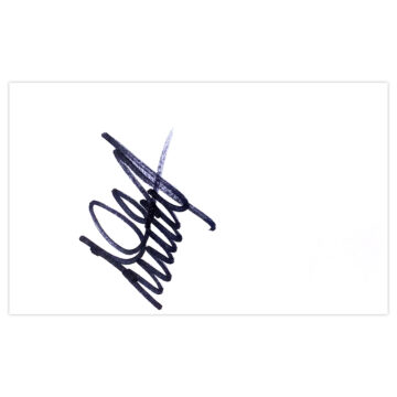 Signed Don Hutchison White Card - Sheffield United Autograph