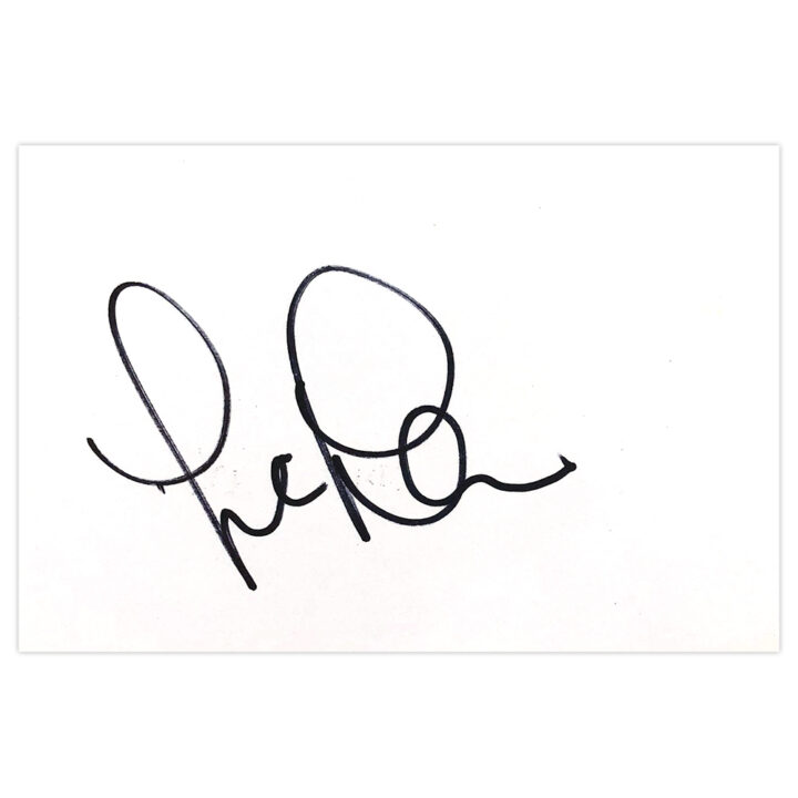 Signed Dougie Freedman White Card - Crystal Palace Autograph