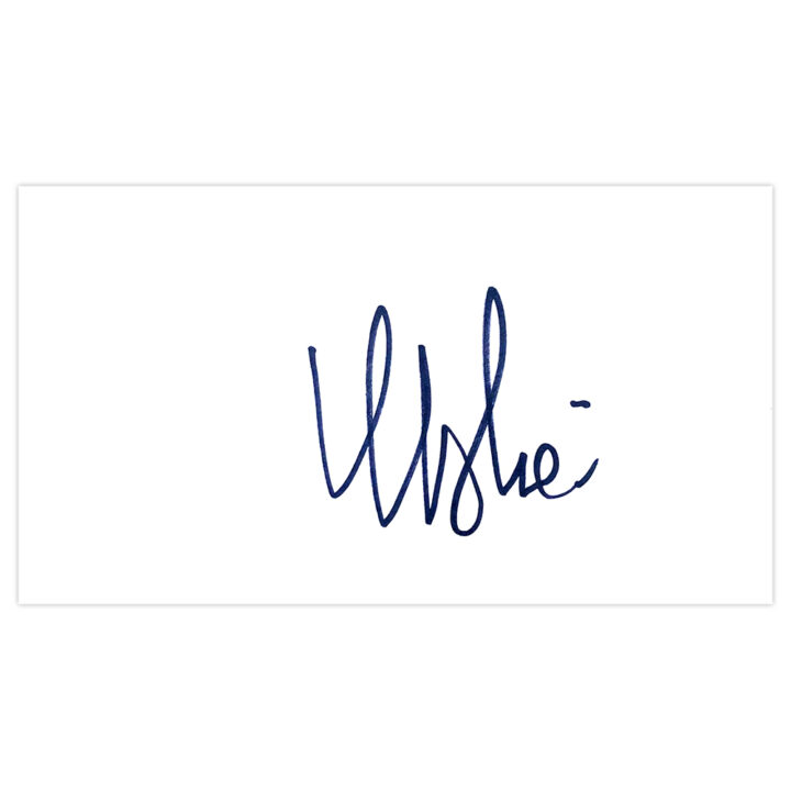 Signed Edoardo Molinari White Card - Golf Autograph