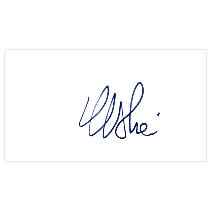 Signed Edoardo Molinari White Card - Golf Icon Autograph