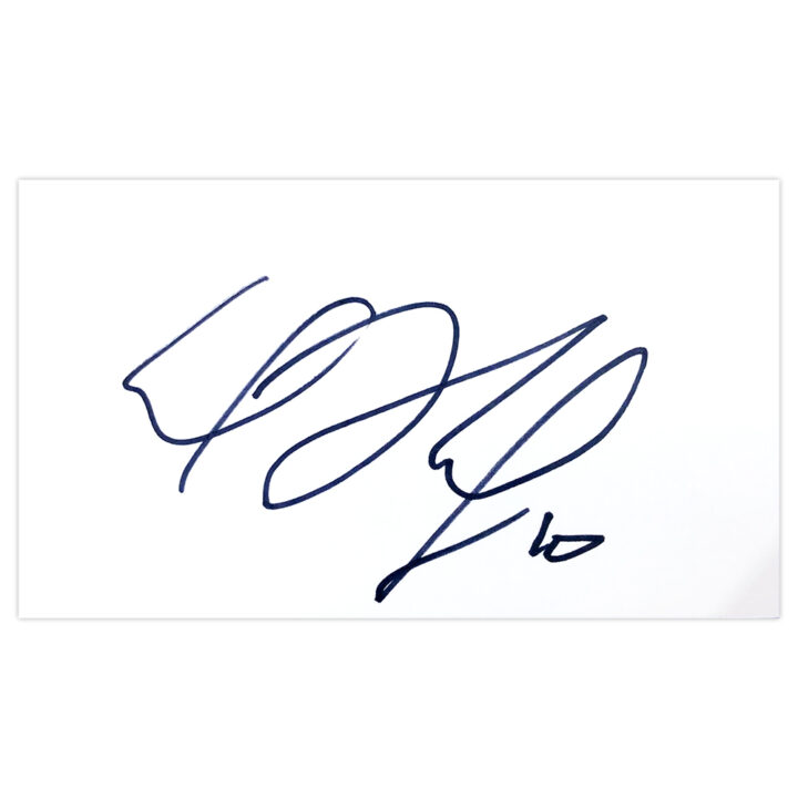 Signed Emil Hallfreosson White Card - Iceland Autograph