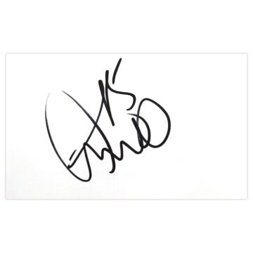 Signed Fitz Hall White Card - QPR Autograph