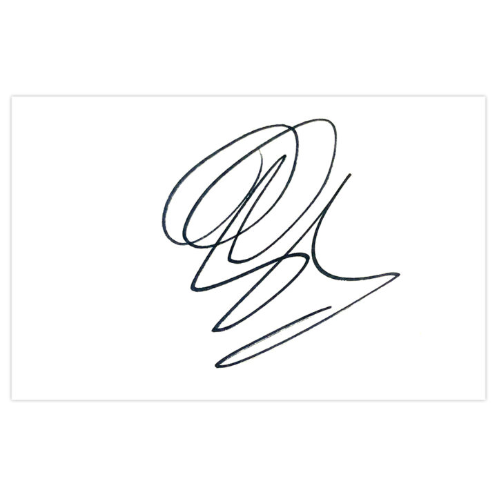 Signed Gary Caldwell White Card - Celtic Autograph