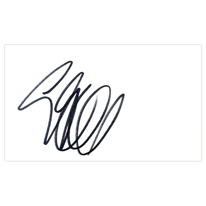 Signed Gary Caldwell White Card - Celtic Autograph