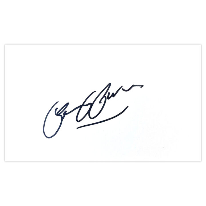 Signed Gary Owen White Card - West Bromwich Albion Autograph