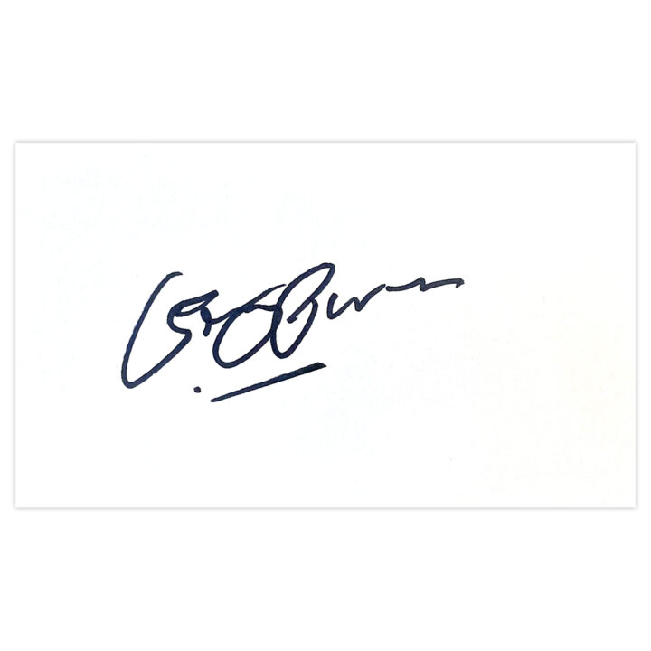 Signed Gary Owen White Card - West Bromwich Albion Icon