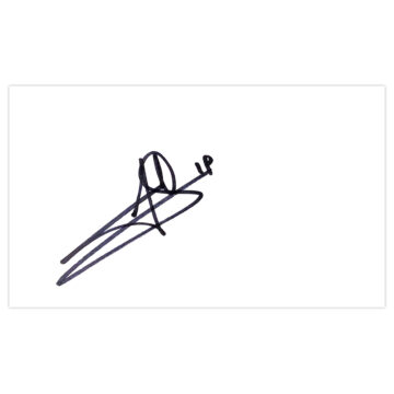 Signed Giuseppe Favalli White Card - AC Milan Autograph