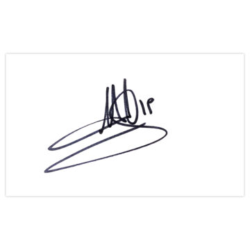 Signed Giuseppe Favalli White Card - Lazio Autograph