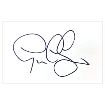 Signed Graeme Le Saux White Card - Blackburn Rovers Icon Autograph