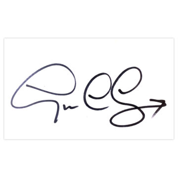 Signed Graeme Le Saux White Card - Chelsea FC Autograph