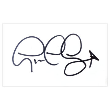 Signed Graeme Le Saux White Card - England Autograph