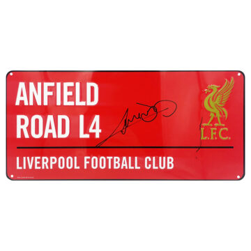 Signed Graeme Souness Street Sign - Liverpool FC Icon