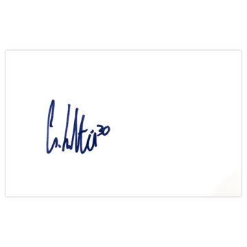 Signed Greg Kiltie White Card - St Mirren Autograph