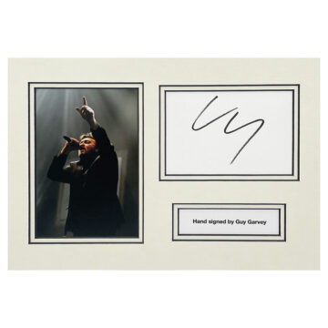 Signed Guy Garvey Photo Display - 12x8 Elbow Icon Autograph