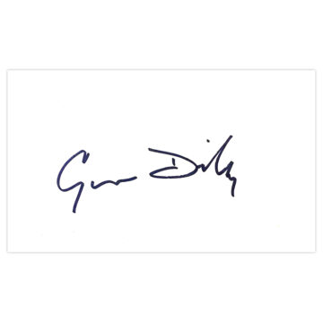 Signed Gwen Dickey White Card - Music Autograph