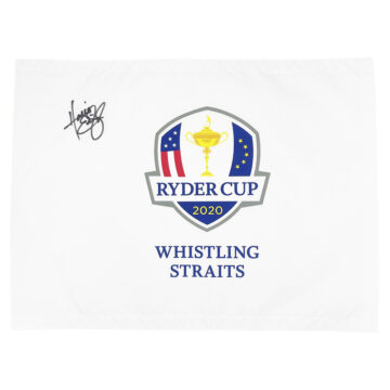 Signed Harris English Pin Flag - Ryder Cup Winner 2020