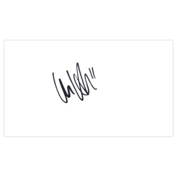 Signed Iain Vigurs White Card - Ross County Autograph