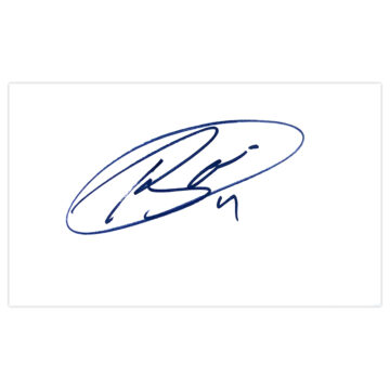 Signed Ivan Ramis White Card - Spain Autograph