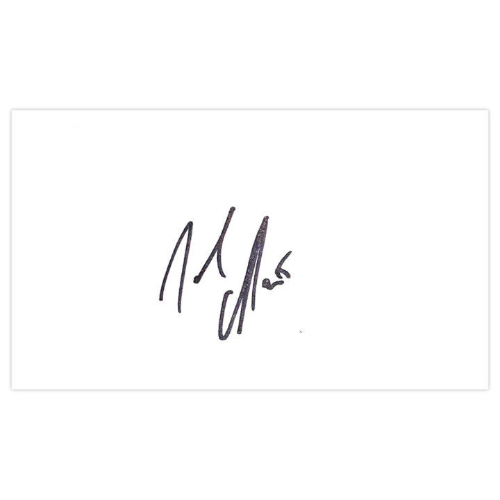 Signed Jake Carroll White Card - Cambridge United Autograph