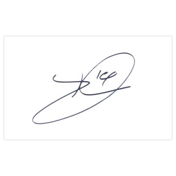 Signed Jake Livermore White Card - Watford Autograph