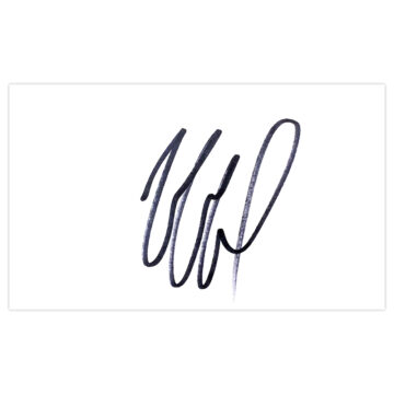 Signed Jakob Haugaard White Card - Stoke City Icon Autograph