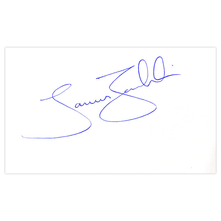 Signed James Franklin White Card - New Zealand Cricket Autograph