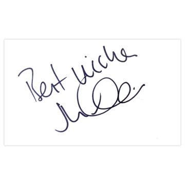 Signed Jason Wilcox White Card - Blackburn Rovers Autograph