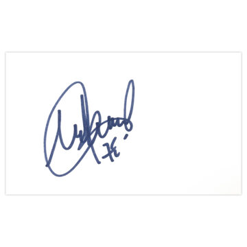 Signed Javi Garcia White Card - Manchester City Autograph