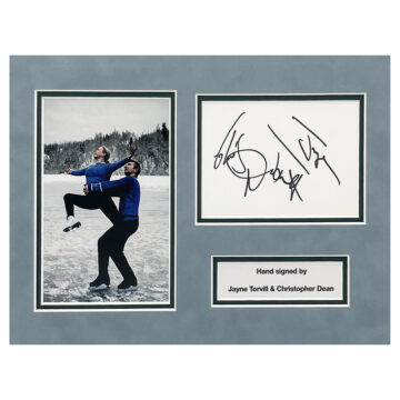 Signed Jayne Torvill & Christopher Dean Photo Display - 12x8 Olympic Icons