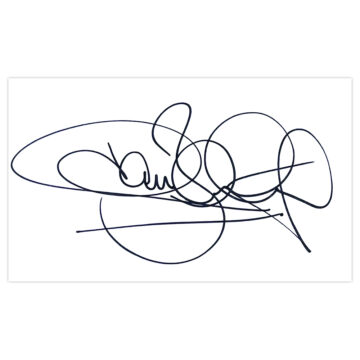 Signed Jim Bentley White Card - Morecambe Autograph