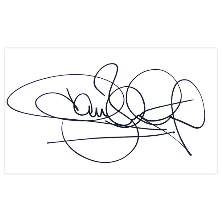 Signed Jim Bentley White Card - Morecambe Autograph