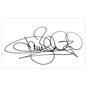 Signed Jim Bentley White Card - Morecambe Icon Autograph