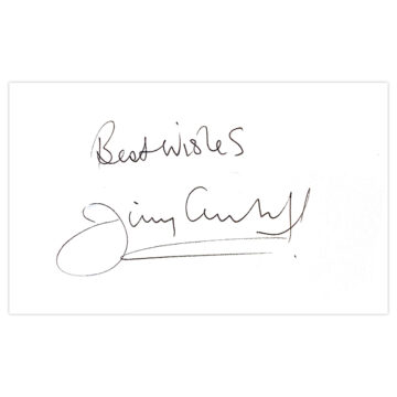 Signed Jimmy Greenhoff White Card - Birmingham City FC Autograph