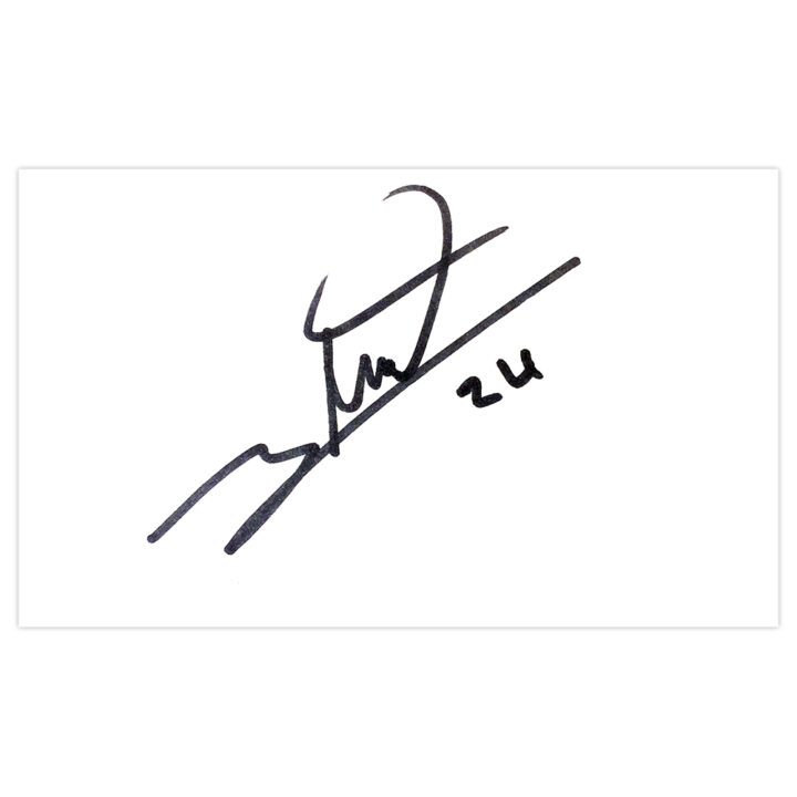 Signed Joe Nuttall White Card - Scunthorpe United Autograph