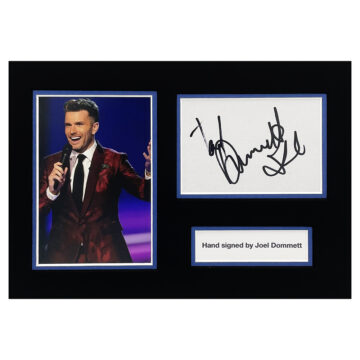 Signed Joel Dommett Photo Display - 12x8 TV Icon