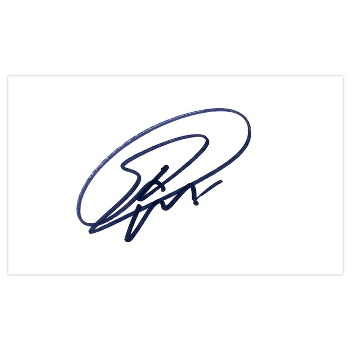 Signed Joel Robles White Card - Everton Autograph