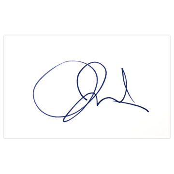 Signed Joleon Lescott White Card - England Autograph