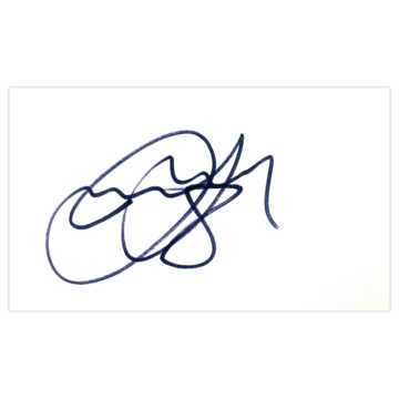 Signed Joleon Lescott White Card - Manchester City Icon