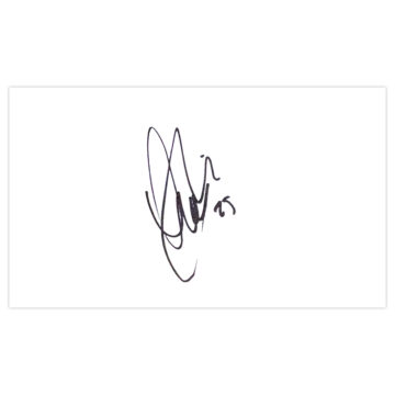 Signed Jordan Hugill White Card - Preston North End Autograph