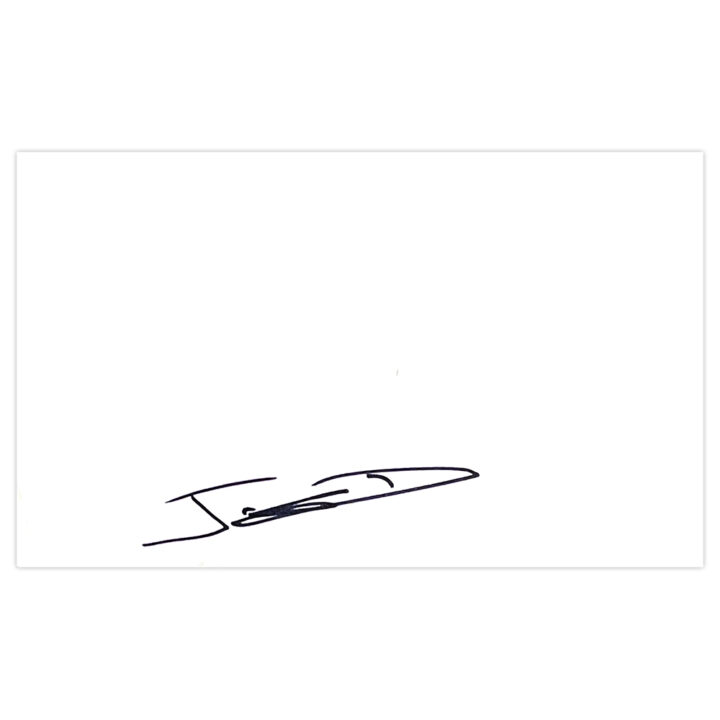 Signed Jordan Slew White Card - Morecambe Autograph